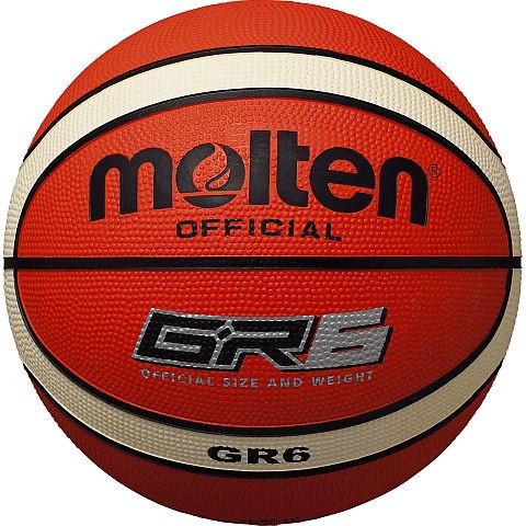 [molten]モルテン ゴムバスケットボール6号球 GR6 (BGR6-OI) オレンジ×アイボリー[取寄商品] | molten