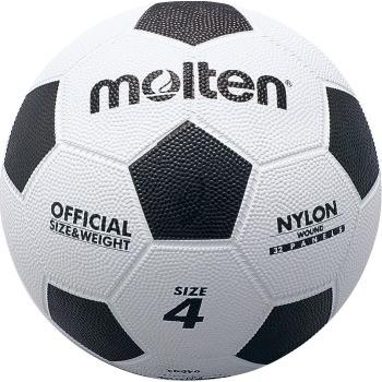 [molten]モルテン ゴムサッカーボール4号球 亀甲ゴムサッカー (F4W) 白×黒[取寄商品] | molten