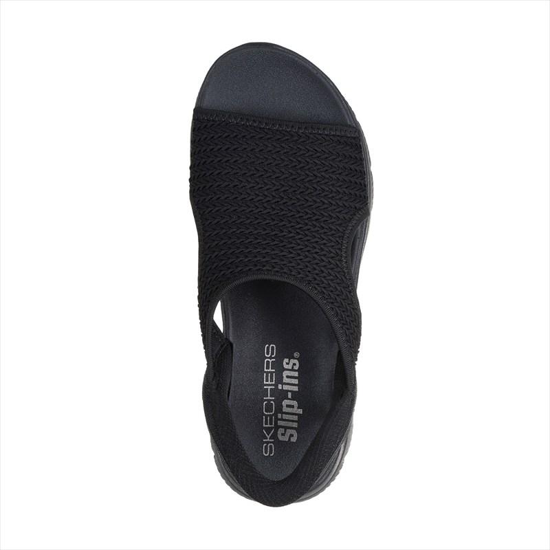 [SKECHERS]スケッチャーズ レディースサンダル SUMMITS - SWEETLY EVOLVED (119519)(BBK) ブラック[取寄商品]の画像