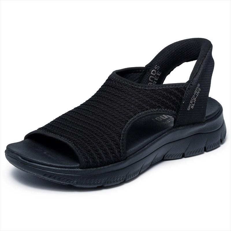 [SKECHERS]スケッチャーズ レディースサンダル SUMMITS - SWEETLY EVOLVED (119519)(BBK) ブラック[取寄商品]の画像