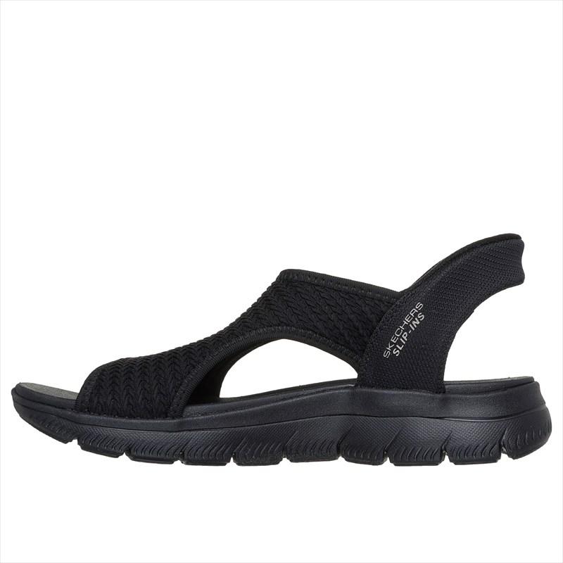 [SKECHERS]スケッチャーズ レディースサンダル SUMMITS - SWEETLY EVOLVED (119519)(BBK) ブラック[取寄商品]の画像