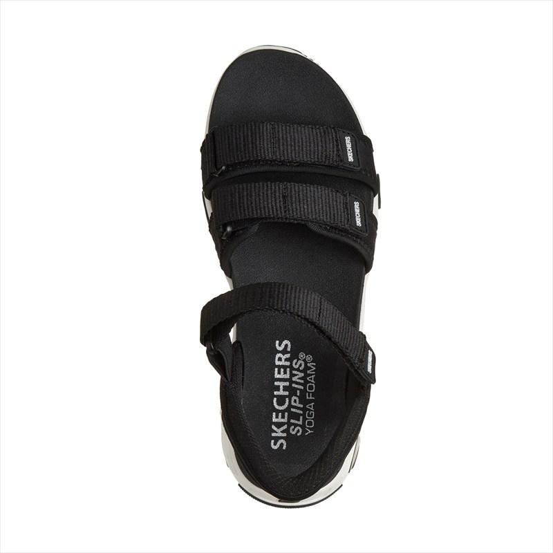 [SKECHERS]スケッチャーズ レディースサンダル D'LITES SANDAL - CLASSIC CATC (163651)(BLK) ブラック[取寄商品]の画像