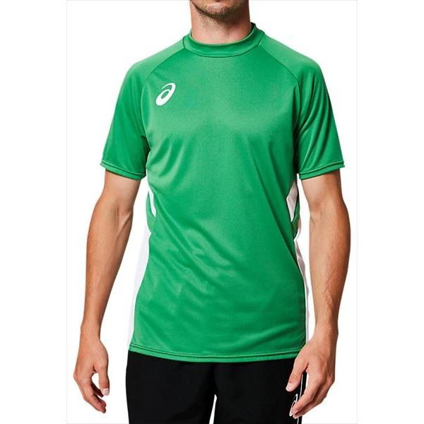 [asics]アシックス サッカーウェア ゲームシャツ (2101A038)(300) アマゾングリーン[取寄商品]｜auc-aspo