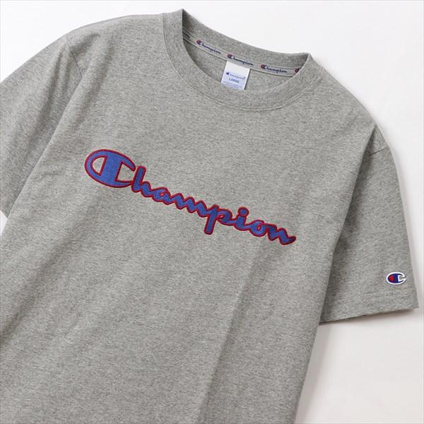 [Champion]チャンピオン Tシャツ (C3-Q301)(068) ＯグレーＸブルー[取寄商品]｜auc-aspo｜02