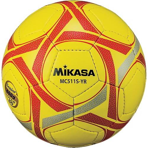 [MIKASA]ミカサ シニアサッカーボール軽量5号球 50歳以上 (MC511S-YR) イエロー レッド[取寄商品]