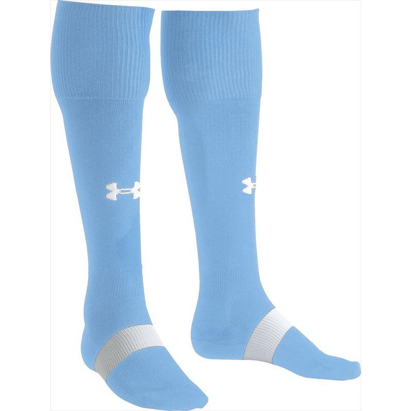 【1点までメール便可】 [UNDER ARMOUR]アンダーアーマー UA チーム サッカー ソックス (6003876)(136) チームサックス/ホワイト[取寄商品] | 