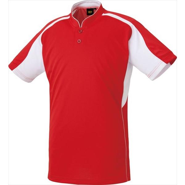 ゼット（ZETT） ベースボールTシャツ (BOT731)(6411) レッド/ホワイト