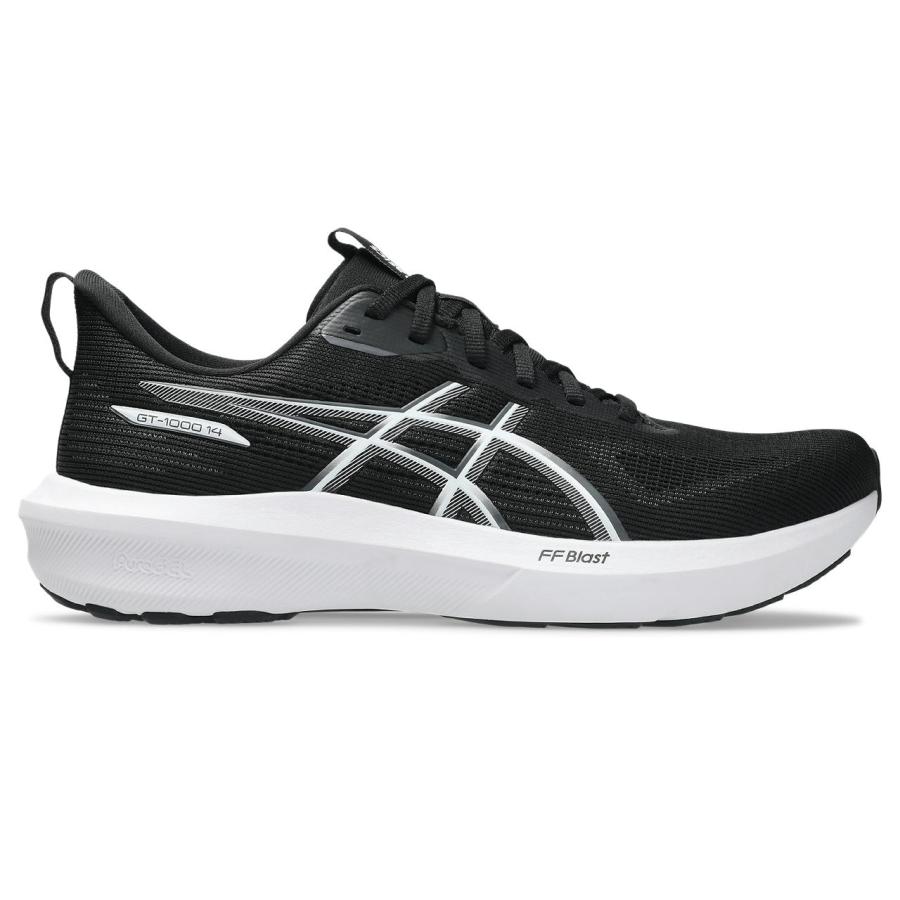 asics 安全靴 黒/白 ベルクロ式 ASICS（アシックス） ランニングシューズ GT-1000 14 (1011C077)(002