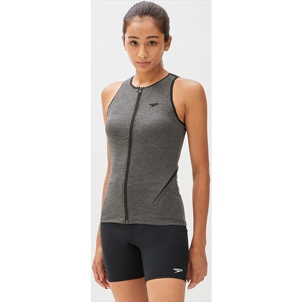 speedo]スピード レディースフィットネス用水着 ディアゴナ ジップ 