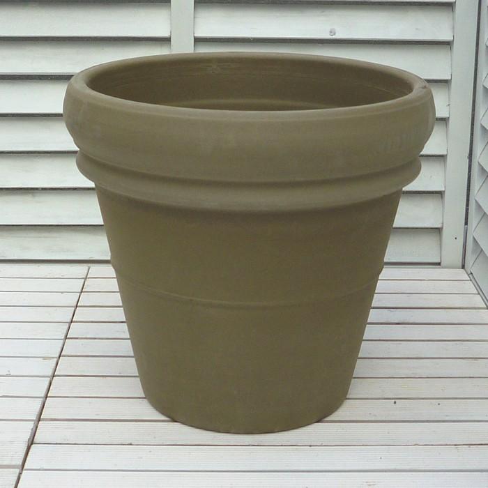 イタリア鉢 モカ リムポット ４２ｃｍ 植木鉢 おしゃれ 大型 テラコッタ 大型 陶器鉢 輸入鉢 素焼き鉢 デローマ社 プランター Deroma Mocarimpot 42cm ガーデン屋 Yahoo 店 通販 Yahoo ショッピング
