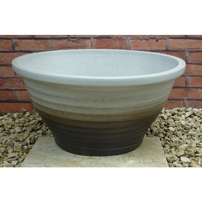 5月19日再入荷 人気の睡蓮鉢 Has L 白 グレー 16号 大型 ビオトープ創りに 陶器鉢 ガーデニング 水生植物 和風庭園 メダカ めだか Has L ガーデン屋 Yahoo 店 通販 Yahoo ショッピング