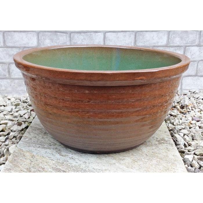 中型睡蓮鉢 Mpa Br 茶色 14号 ビオトープ創りに 陶器鉢 メダカや金魚 水生植物に 園芸 ガーデニング スイレン鉢 メダカ鉢 めだか鉢 Mpa Br 14 ガーデン屋 Yahoo 店 通販 Yahoo ショッピング