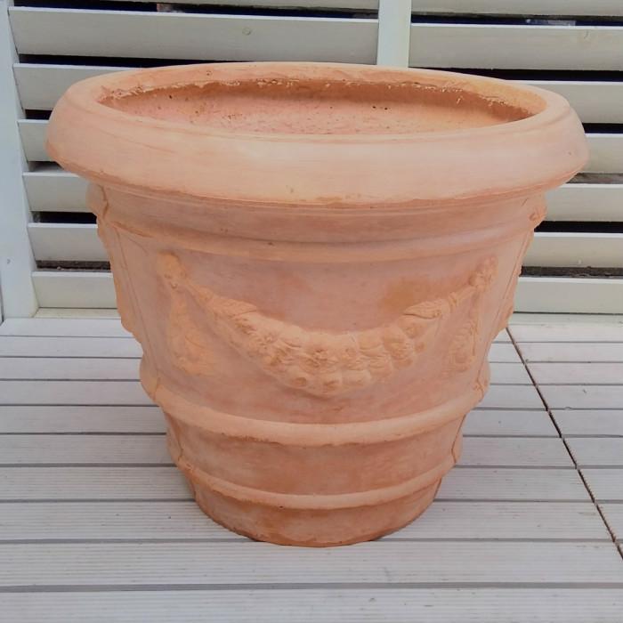 軽くておシャレな植木鉢 ファイバークレイ ガーランドポット テラコッタ色 40cm 大型 アンティークテラコッタ風 古風なイメージの植木鉢 おしゃれ 966 Sft 8023 40 Tr ガーデン屋 Yahoo 店 通販 Yahoo ショッピング