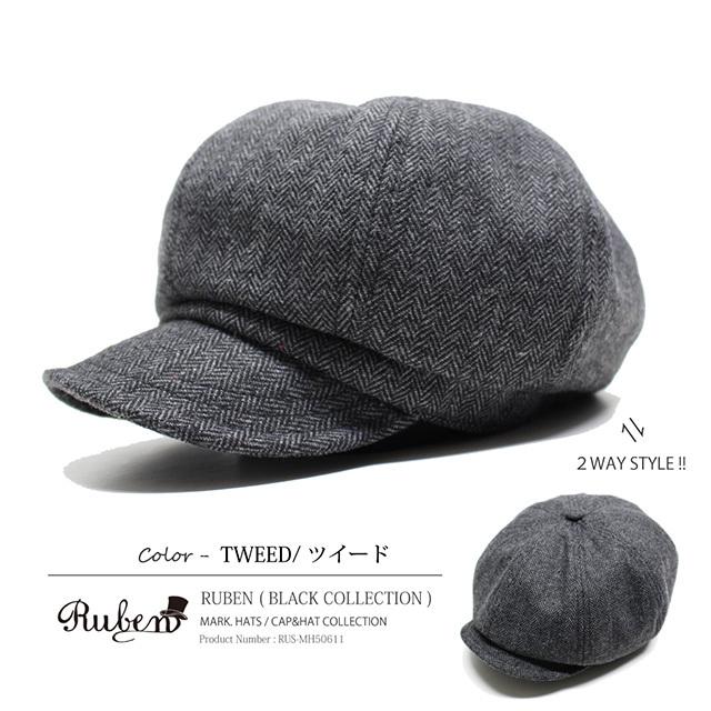 メンズ キャスケット 帽子 大きいサイズ ゴルフ キャスハンチング ハンチング ブラックコーデ 春 秋 冬 特別企画 Ruben ルーベン Black Collection Rus Mh 5061 Mark 通販 Yahoo ショッピング