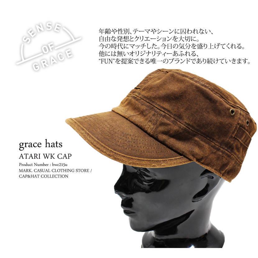 メンズ ワークキャップ 帽子 メンズ帽子 ゴルフ帽子 ゴルフキャップ 春 夏 秋 冬 キャップ ユーズド加工 Grace グレース Atari Wk Cap Sc 03bwc215u02g Mark 通販 Yahoo ショッピング