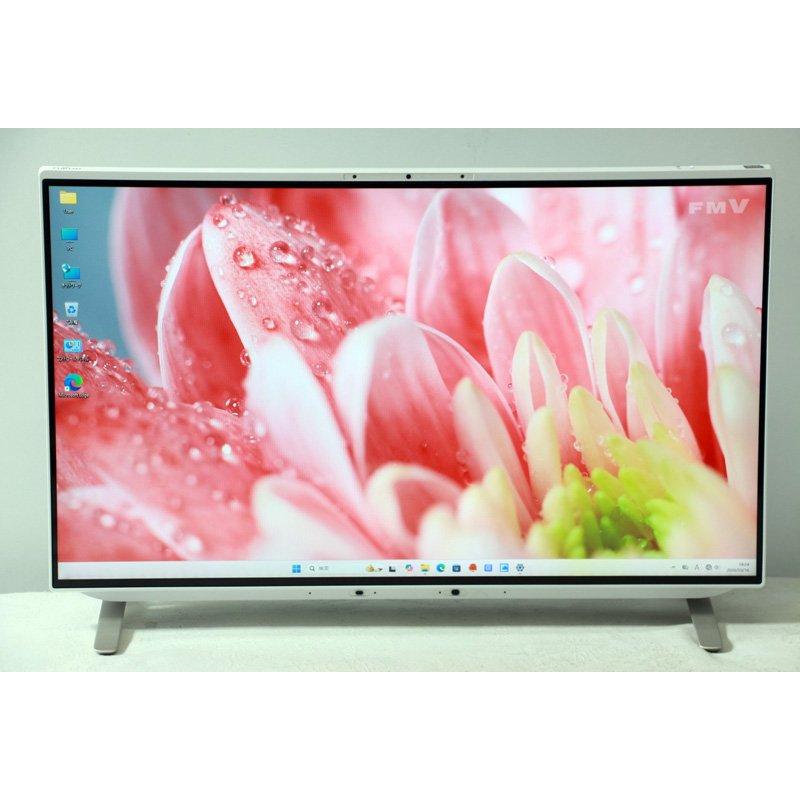 中古一体型パソコン 富士通 FH60/F3 Windows11+office AMD Ryzen 5 5500U/爆速SSD256GB+HDD1TB/メモリ8GB/23.8インチ/DVDマルチ/WEBカメラ FMV 液晶一体型 富士通 ESPRIMO FH60/F3 FMVF60F3W AMD Ryzen 5 5500U