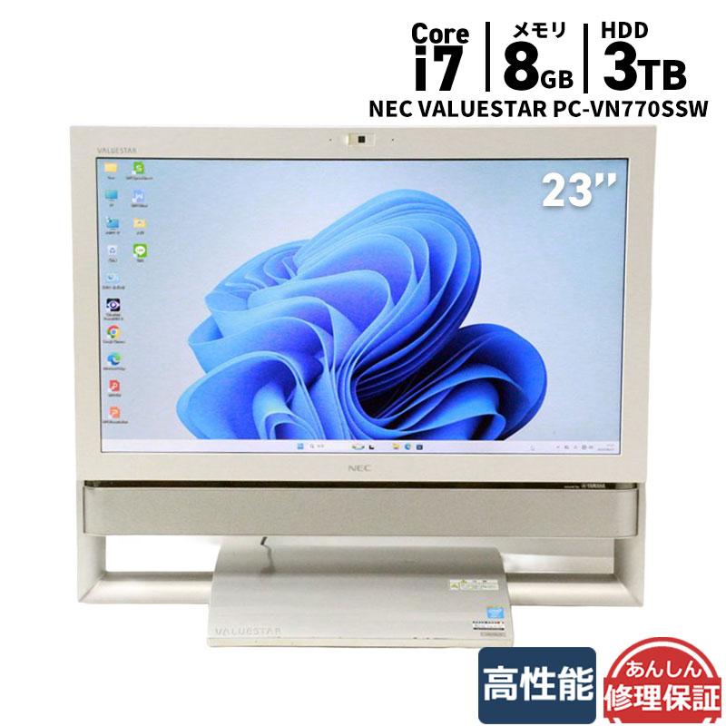NEC デスクトップパソコン PC-VN770 i7 大容量HDD 搭載 NEC VALUESTAR