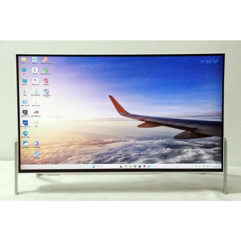 23.8型液晶一体型PC ESPRIMO FH52/B2ホワイト 富士通、英語学習ソフト