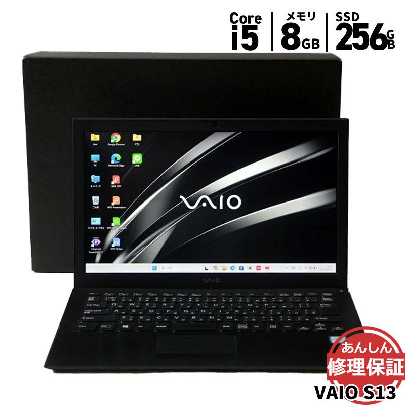 Windowsノート本体 VAIO VJS131C11N I5 6200U 8GB 256GB Win11 VAIO ノートパソコン VAIO VJS131C11N Core i5 6200U 2.3GHz 8GB