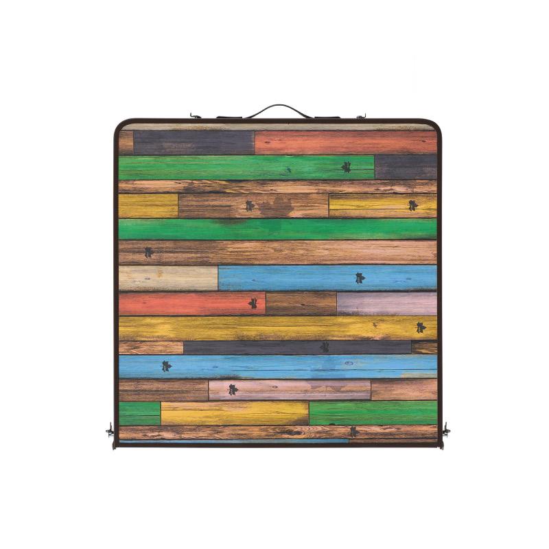 ロゴス LOGOS 折りたたみテーブル Old Wooden 丸洗いダイニング