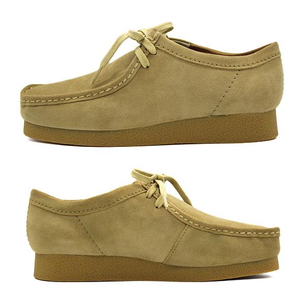 CLARKS ワラビーローファー スエードレザー ベージュ UK4 1/2 Clarks ローファー WallabeeLoafer Maple Suede / クラークス