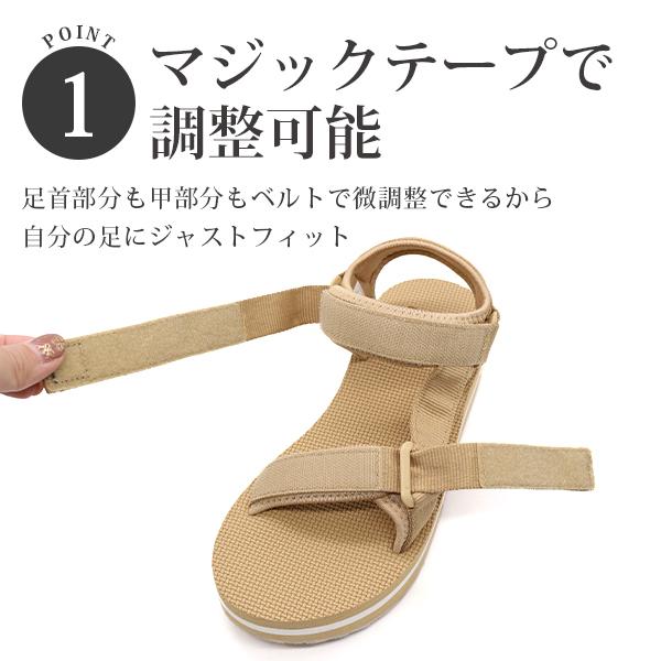 GAP（ギャップ） レディース サンダル 靴 スポーツサンダル 黒