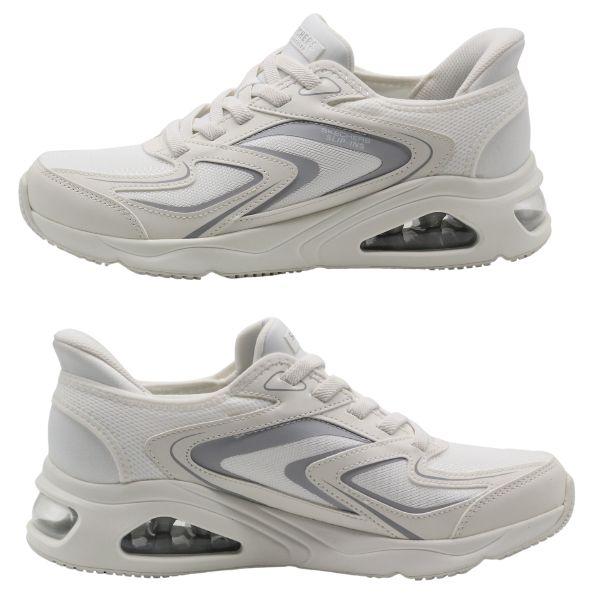 SKECHERS（スケッチャーズ） スニーカー メンズ 靴 スリッポン 黒 ブラック 白 ホワイト ハンズフリー スリップインズ 厚底 ウノ ...