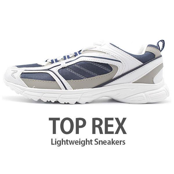 スニーカー メンズ 靴 白 黒 ホワイト ブラック 軽量 軽い TOP REX