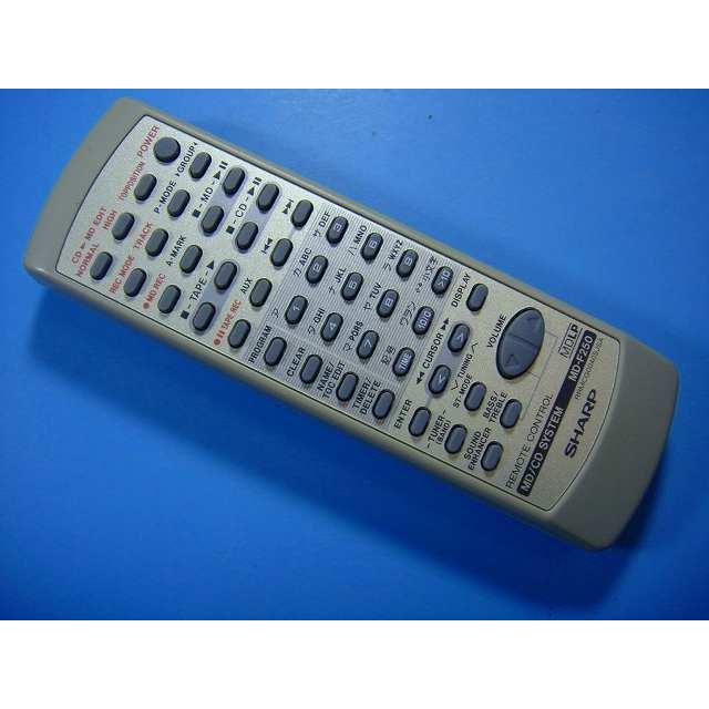 動作品 SHARP MD-F250 MD/CDシステム リモコン付 オンライン小売業者