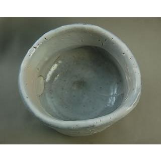 ach-27 志野焼 抹茶茶碗 文部大臣奨励賞受賞作家 荒川明作 木箱付きの画像