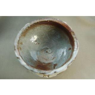 ach-33 薪窯 焼締志野焼 抹茶茶碗  文部大臣奨励賞受賞作家 荒川明作 木箱付きの画像