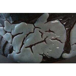 ach-39 薪窯 焼締志野焼 抹茶茶碗文部大臣奨励賞受賞作家 荒川明作 木箱付きの画像