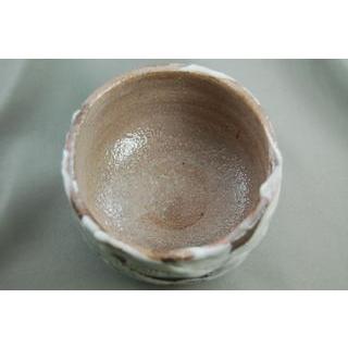 ach-4 焼締 抹茶茶碗  文部大臣奨励賞受賞作家 荒川明作 木箱付きの画像