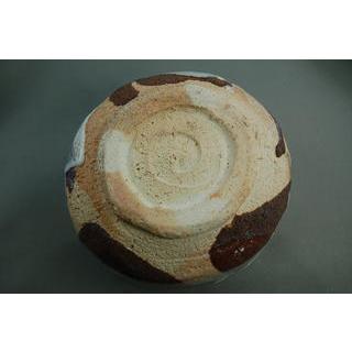 ach-5 焼締 抹茶茶碗  文部大臣奨励賞受賞作家 荒川明作 木箱付きの画像