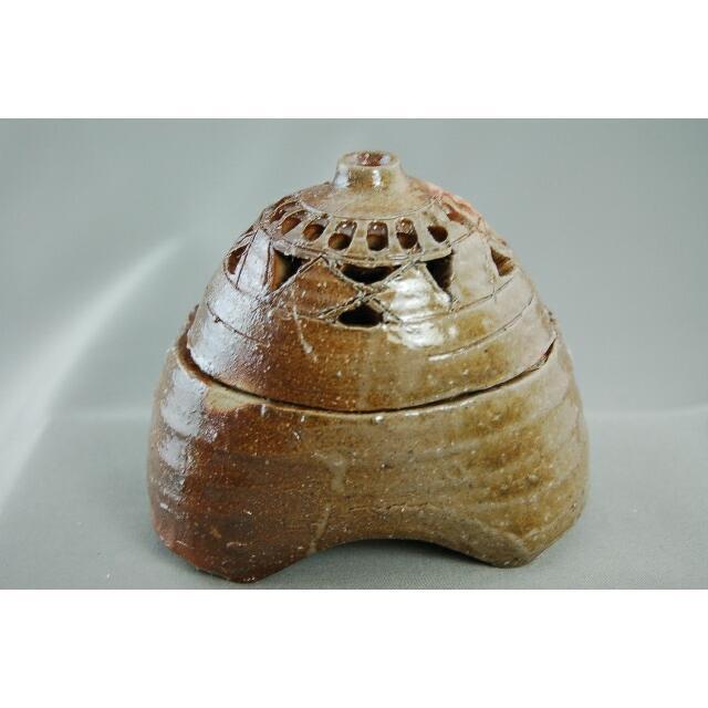 aso-1 焼締 香炉 　文部大臣奨励賞受賞作家　荒川明作 木箱付き