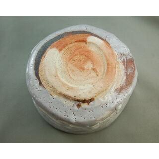 bch-10 志野焼 抹茶茶碗  薪窯   文部大臣奨励賞受賞作家 荒川明作 木箱付きの画像