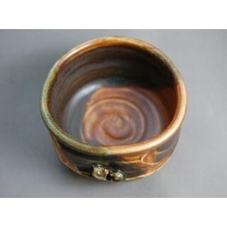 bgu-48  黄瀬戸 ぐいのみ おちょこ 文部大臣奨励賞受賞作家 荒川明作 木箱付きの画像