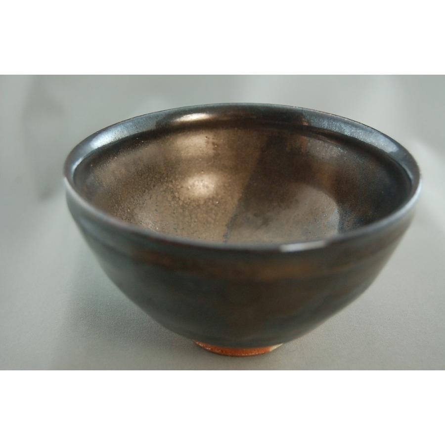cch-17 黒天目 抹茶茶碗 文部大臣奨励賞受賞作家　荒川明作 木箱付き