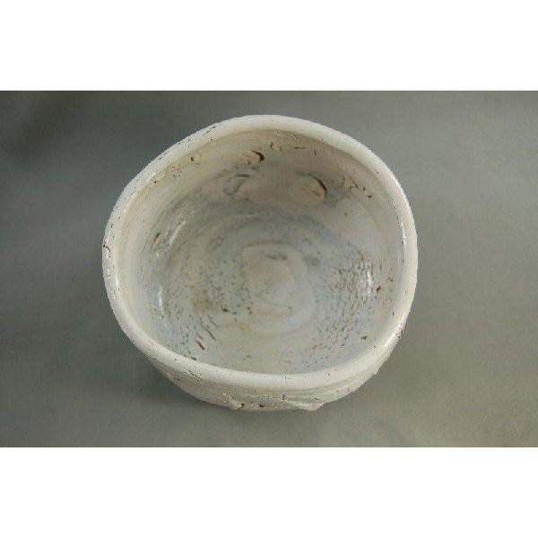 ch-30 志野焼 抹茶茶碗 文部大臣奨励賞受賞作家 荒川明作 木箱付き