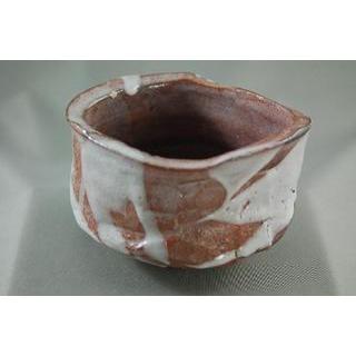 ch-41 焼締 抹茶茶碗  陶芸作家 文部大臣奨励賞受賞作家 荒川明作 木箱付きの画像