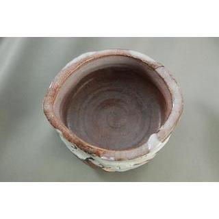 ch-41 焼締 抹茶茶碗  陶芸作家 文部大臣奨励賞受賞作家 荒川明作 木箱付きの画像