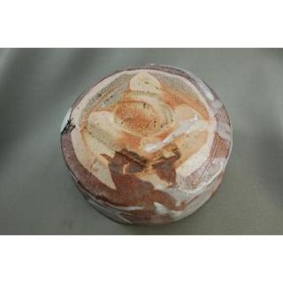 ch-41 焼締 抹茶茶碗  陶芸作家 文部大臣奨励賞受賞作家 荒川明作 木箱付きの画像