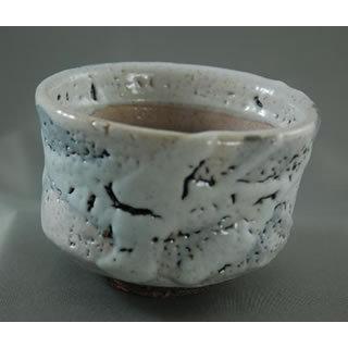 ch-42 薪窯 志野焼 抹茶茶碗 文部大臣奨励賞受賞作家　荒川明作 木箱付き_1
