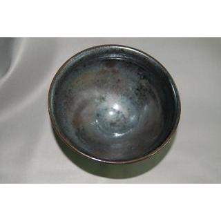 chku-4 黒天目 抹茶茶碗   文部大臣奨励賞受賞作家 荒川明作 木箱付きの画像