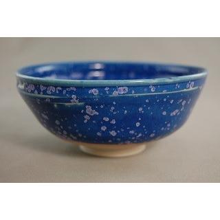 dch-31  群青天目茶碗 抹茶茶碗 文部大臣奨励賞受賞作家 荒川明作 木箱付きの画像