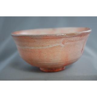 dch-39  御本手半筒茶碗  抹茶茶碗  薪窯焼成 文部大臣奨励賞受賞作家 荒川明作 木箱付きの画像