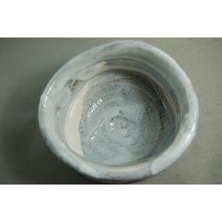 dch-42 薪窯 志野焼 抹茶茶碗 文部大臣奨励賞受賞作家　荒川明作 木箱付き_3