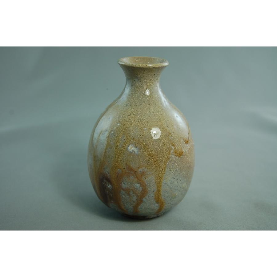 dto-2   焼締 徳利 文部大臣奨励賞受賞作家 荒川明作 木箱付き