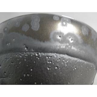 gch-3 黒天目 抹茶茶碗 荒川 明作 文部大臣奨励賞受賞 木箱付き 送料無料の画像