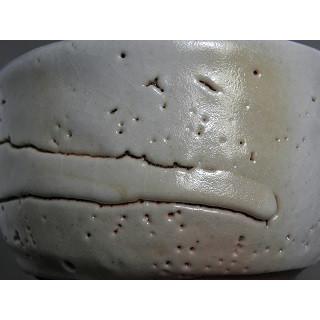 gch-5  志野焼 抹茶茶碗 薪窯 荒文部大臣奨励賞受賞作家 荒川明作 木箱付きの画像